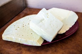 Romanian Cheeses (left to right: Cas, telemea, Urda)
